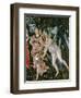 Primavera: Detail of the Zephyr, and Flora as the Hour of Spring-Sandro Botticelli-Framed Giclee Print