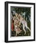 Primavera: Detail of the Zephyr, and Flora as the Hour of Spring-Sandro Botticelli-Framed Giclee Print