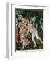 Primavera: Detail of the Zephyr, and Flora as the Hour of Spring-Sandro Botticelli-Framed Giclee Print