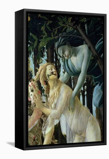 Primavera: Detail of Zephyr and Flora-Sandro Botticelli-Framed Stretched Canvas