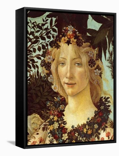 Primavera, Face of Flora-Sandro Botticelli-Framed Stretched Canvas