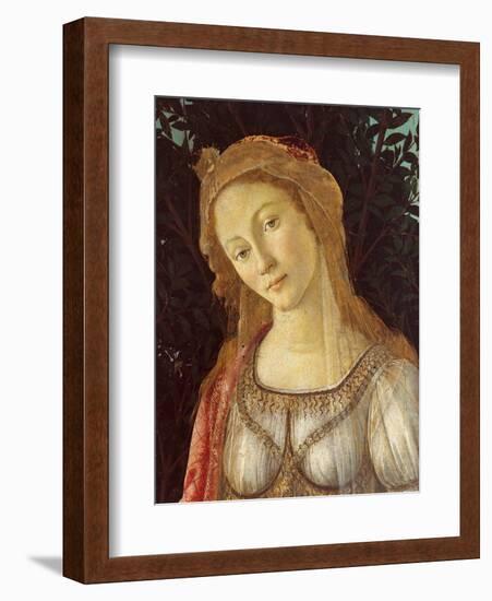 Primavera, Face of Venus-Sandro Botticelli-Framed Art Print