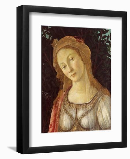 Primavera, Face of Venus-Sandro Botticelli-Framed Art Print