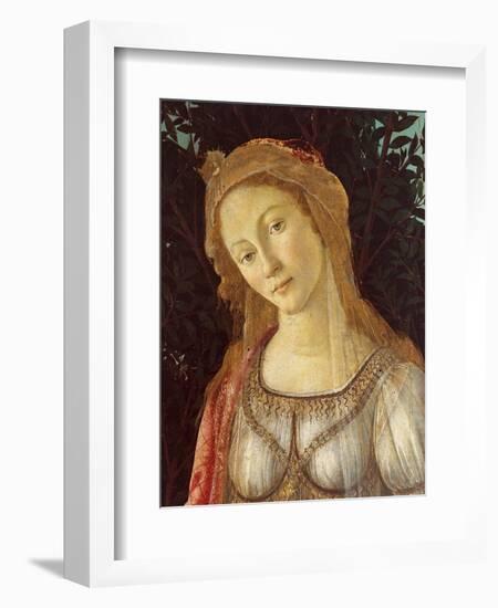 Primavera, Face of Venus-Sandro Botticelli-Framed Art Print