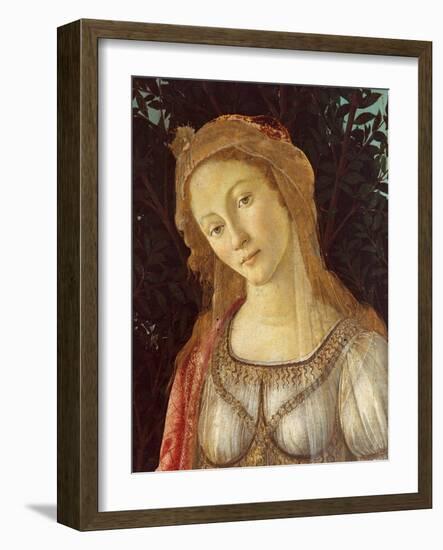 Primavera, Face of Venus-Sandro Botticelli-Framed Art Print