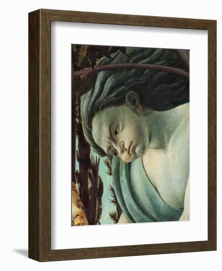 Primavera, Face of Zephyrus blowing-Sandro Botticelli-Framed Art Print