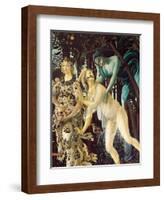 Primavera, right section-Sandro Botticelli-Framed Art Print