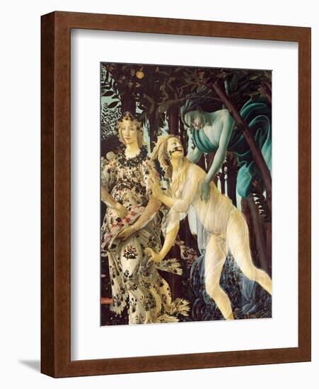 Primavera, right section-Sandro Botticelli-Framed Art Print