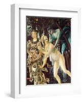 Primavera, right section-Sandro Botticelli-Framed Art Print