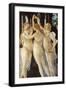 Primavera, Three Graces-Sandro Botticelli-Framed Art Print