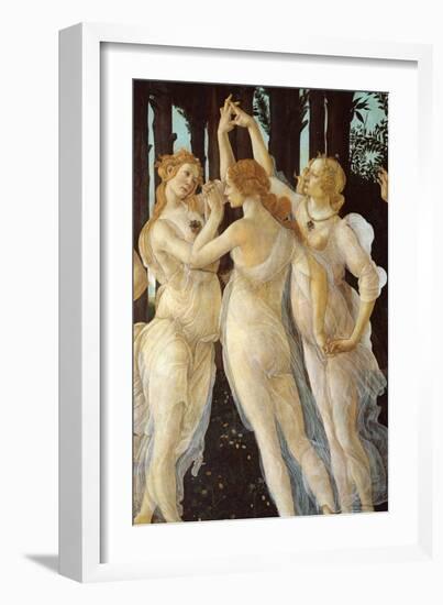 Primavera, Three Graces-Sandro Botticelli-Framed Art Print