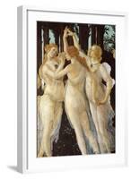 Primavera, Three Graces-Sandro Botticelli-Framed Art Print