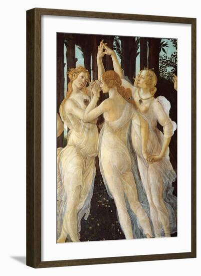 Primavera, Three Graces-Sandro Botticelli-Framed Art Print