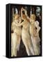 Primavera, Three Graces-Sandro Botticelli-Framed Stretched Canvas