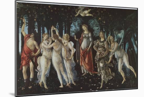 Primavera-Sandro Botticelli-Mounted Art Print