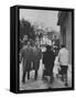 Prime Minister Constantine Karamanlis Strolling Down the Street-null-Framed Stretched Canvas