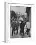 Prime Minister Constantine Karamanlis Strolling Down the Street-null-Framed Photographic Print