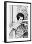 Prime Minister Indira Gandhi of India at the National Press Club Washington, 1966-Warren K^ Leffler-Framed Photographic Print