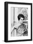 Prime Minister Indira Gandhi of India at the National Press Club Washington, 1966-Warren K^ Leffler-Framed Photographic Print