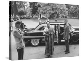 Prime Minister of Ghana, Kwame Nkrumah Arriving at the White House-Ed Clark-Stretched Canvas