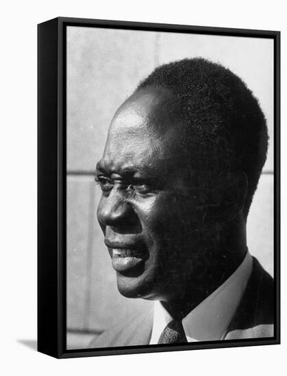 Prime Minister of Ghana Kwame Nkrumah Attending the Ghana Independence Ceremonies-null-Framed Stretched Canvas