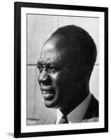 Prime Minister of Ghana Kwame Nkrumah Attending the Ghana Independence Ceremonies-null-Framed Photographic Print