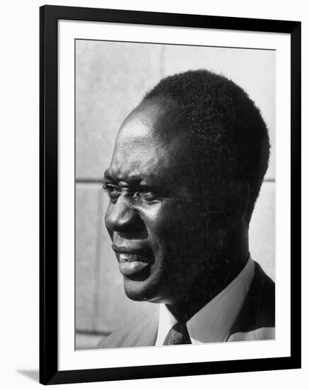 Prime Minister of Ghana Kwame Nkrumah Attending the Ghana Independence Ceremonies-null-Framed Photographic Print