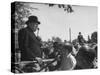 Prime Minister Winston Churchill Making a Speech During an Election Tour-null-Stretched Canvas