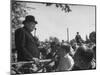 Prime Minister Winston Churchill Making a Speech During an Election Tour-null-Mounted Photographic Print