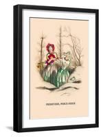 Primevere, Perce-Neige-J.J. Grandville-Framed Art Print