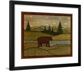 Primitive Bear-Robin Betterley-Framed Art Print