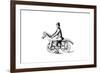Primitive Bicycle, a Form of Dandy Horse, C1818-null-Framed Giclee Print