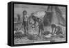 Primitive Breadmaking, 1894-null-Framed Stretched Canvas