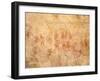 Primitive Cave Painting, Akakus, Sahara Desert, Fezzan, Libya, North Africa, Africa-Sergio Pitamitz-Framed Photographic Print