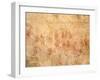 Primitive Cave Painting, Akakus, Sahara Desert, Fezzan, Libya, North Africa, Africa-Sergio Pitamitz-Framed Photographic Print