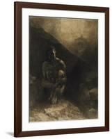 Primitive Man, 1872-Odilon Redon-Framed Giclee Print