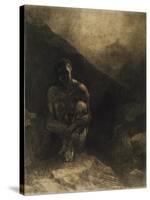 Primitive Man, 1872-Odilon Redon-Stretched Canvas