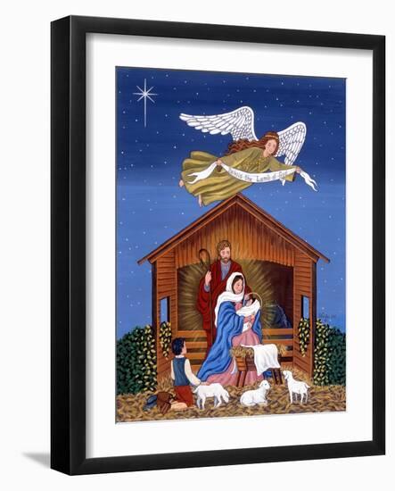 Primitive Nativity-Sheila Lee-Framed Giclee Print