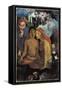 Primitive Tales-Paul Gauguin-Framed Stretched Canvas