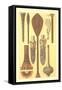 Primitive Tribal Weapons-null-Framed Stretched Canvas