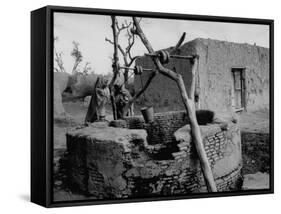 Primitive Village in Punjabi, Primitive Settlements Will Give Place to Capital City of Chandigarh-James Burke-Framed Stretched Canvas