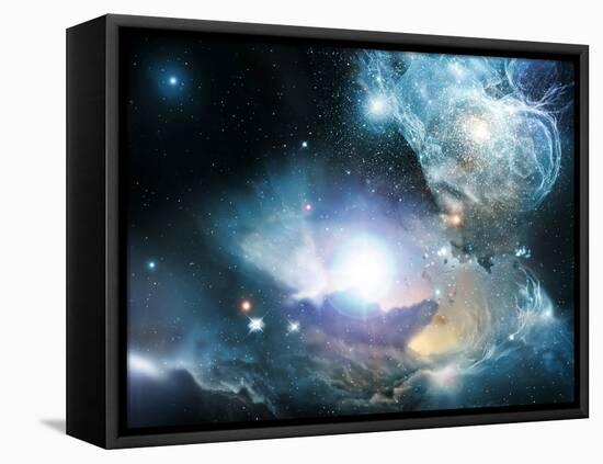 Primordial Quasar, Artwork-null-Framed Stretched Canvas