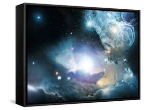 Primordial Quasar, Artwork-null-Framed Stretched Canvas