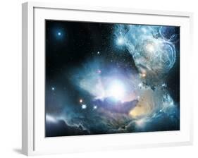 Primordial Quasar, Artwork-null-Framed Photographic Print