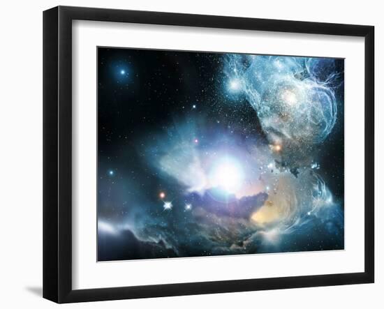 Primordial Quasar, Artwork-null-Framed Photographic Print