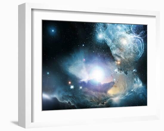 Primordial Quasar, Artwork-null-Framed Photographic Print