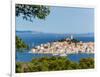 Primosten, Sibenik-Knin County, Croatia. Popular resort town on the Adriatic coastline.-null-Framed Photographic Print