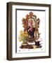 "Primping in Mirror,"April 11, 1936-Joseph Christian Leyendecker-Framed Giclee Print