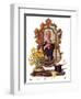 "Primping in Mirror,"April 11, 1936-Joseph Christian Leyendecker-Framed Giclee Print