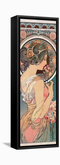 Primrose, 1899-Alphonse Mucha-Framed Stretched Canvas